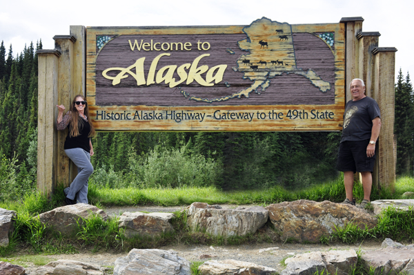 welcome to Alaska sign